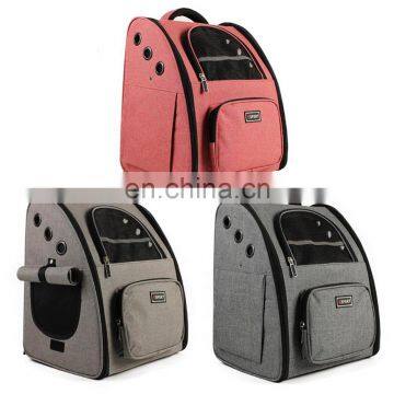 New Design Breathable Pet Backpack Night Reflective Dog Carry Bag Portable Collapsible Dog Pet Cat Carry Backpack