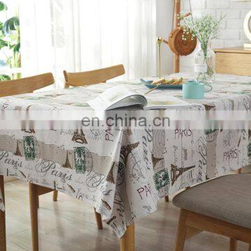 Hot Sale Square Table Cloth Banquet Table Cloth The Eiffel Tower Printed Hotel Table Cloth photo-4