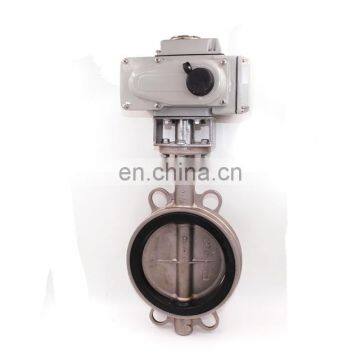 ss304 cast iron 1" dn 25 motorized wafer butterfly valve