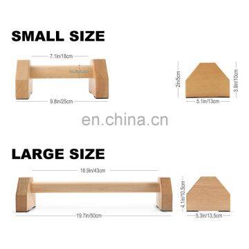 Harbour Gym Fitness Bench Wooden Push up Bar photo-6