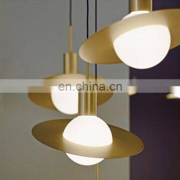 Nordic Flying Saucer Modern Simple Saturn Glass Chandelier Pendant Light photo-6