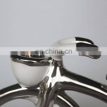 Modern Creative Design Crafts Exquisite Bicycle Shape Ceramic Office Home Living Room Decoration Ornaments