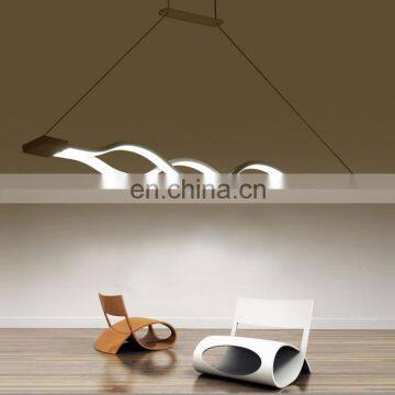 Beautiful Wave Shape Design Pendant Light 2018 Acrylic Chandelier Pendant Lamp Holder photo-2