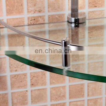8mm Tempered Bathroom Corner Shelf Glass photo-4