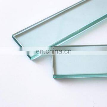 Clear Tempered Glass with Flat Polished Edge in Customized Size for Drawer Side