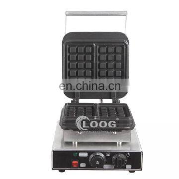 OEM  Fast Food Manufacturer Cast Iron Waffle Machine Price Commercial Square Waffle Maker