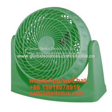 8 INCH plastic box fan with 360-degree rotary louver