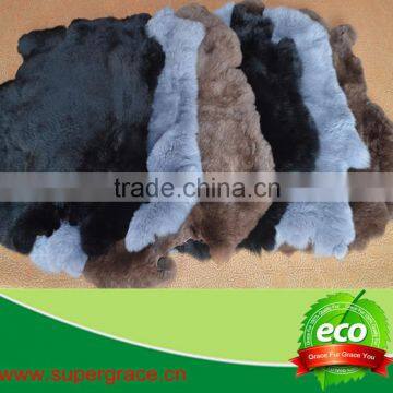 Fur Factory Tanned Rabbit Fur Pelt with Wholesale Price