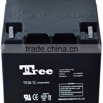 Free Maintence Lead Acid Battery 12v 38ah Valve Regulated UPS Battery 12V 38Ah Telecom Battery photo-2