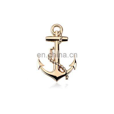 3d Metal Car Body Stickers Anchor Hooks Logo Insignia Boat Decorations Auto Decal Car Styling Accessories Exterior Stickers photo-3