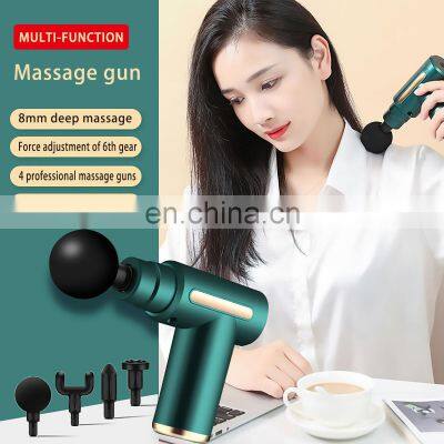 2021 New Arrivals Handheld Deep Tissue Body Massager Cordless Vibration Muscle Massage Gun with LED Touch Screen