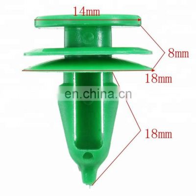 50Pcs Car Door Panel Trim Fasteners Plastic Green Clips for OEM 6503204