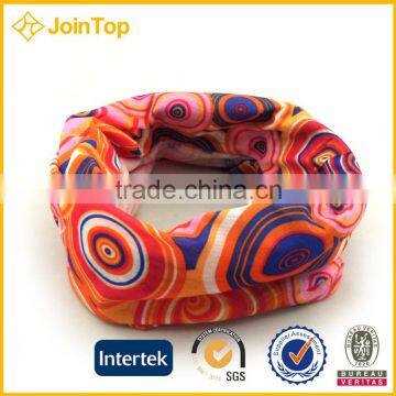 Tube Scarf Multifunctional Seamless Headwear Red Polka Dot Bandana photo-2