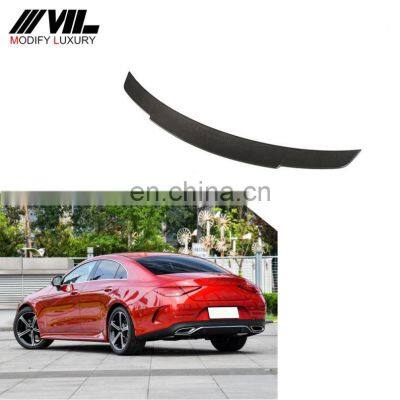 CLS Class C257 Carbon Fiber Car Rear Wing for Mercedes Benz CLS400 CLS500 CLS550 CLS63 AMG 2018 2019