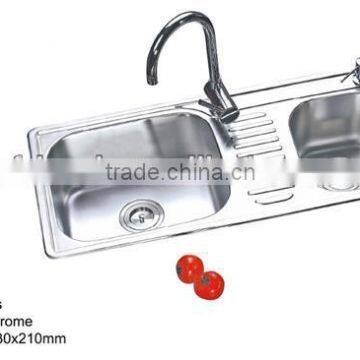 Kitchens Accessory Stainless Steel Double Bowl Cheap Hand Wash Sink Prices