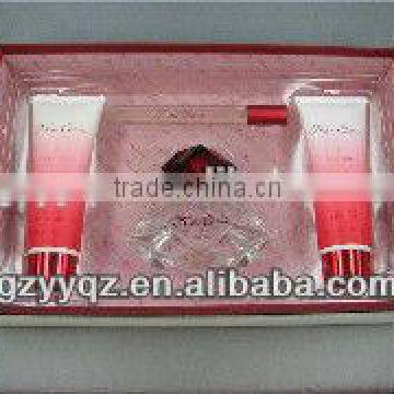 original brand nice fragrance perfume gift set with body lotion