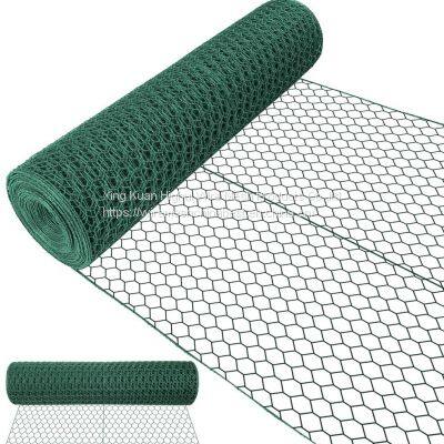 40mmx40mm PVC Coated Hexagonal Chicken Wire Mesh