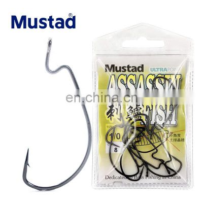 38105 soft lure  Offset Hooks High Carbon Steel mustad hooks fishing hooks worm