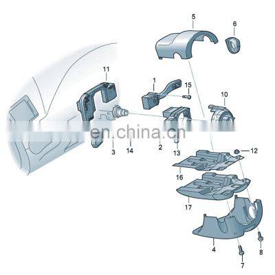 BBmart Auto Parts Wiper Switch (OE:8E0 953 503 4PK) 8E09535034PK for Audi A4 Factory Low Price