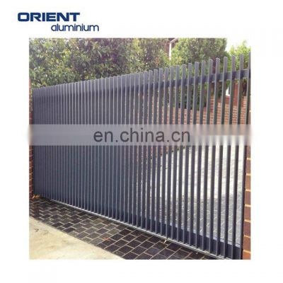 Metal Privacy Fence Panels Powder Coated Aluminum Garden Slat Picket Fence