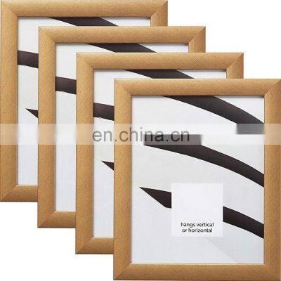 Distressed Gold Set of 4 4 x 6 Inch Picture Frame Wall Photo Picture Frame