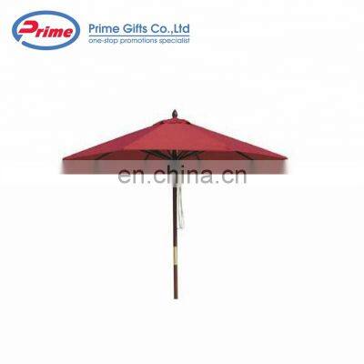 Professional Advertising Cheap Wooden Beach Umbrella Outdoor photo-4