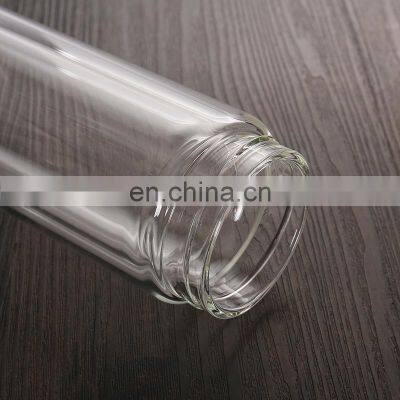 Tea Fruit Infuser Crystal Water Bottle Double Wall High Borosilicate Glass Drinking Travel Cup Bamboo Lid With Custom Logo photo-3