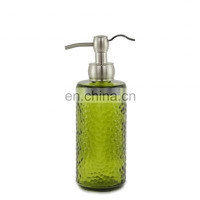 Glass Bathroom Accessories Sets of 6 Pcs With Glass Lotion Dispenser Green Color Bathroom Sets photo-2