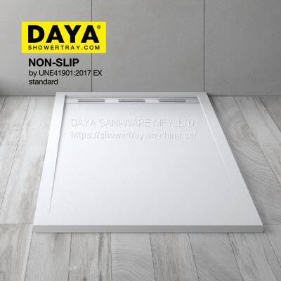 Anti-slip Waterproof Stone Shower Tray for Bothroom,Boat,Train and Public Mobile Toilet