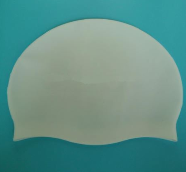 Monochrome Unprinted Silicone Swim Cap photo-3