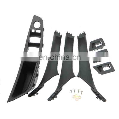 Auto parts left-hand drive inner armrest panel 7-piece set (black) for BMW5 Series F10 F18 OEM 51417225873+51417225851 Foreign