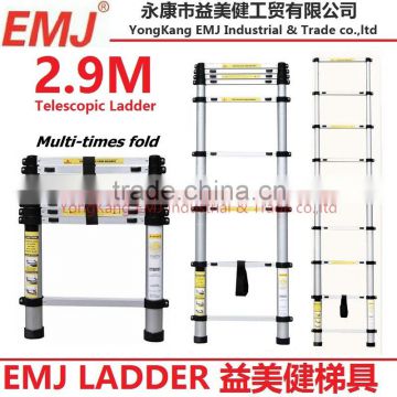 2.9m Single Telescopic ladder