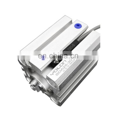 High Intensity Work Silver Aluminum Control Standard Piston Industrial Pneumatic Air Cylinders