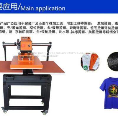 Hengjun Garment Digital Printing Pneumatic Double Position Hot Stamping Machine Heat Transfer Korean High Pressure Shaking Hot Stamping Machine photo-2