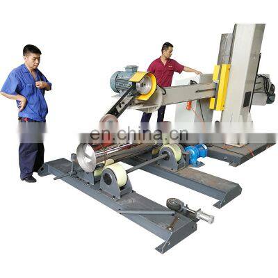 Grinding polishing column boom machine for tank Reactor pressure vessel metal tube shaft stainless steel surface process