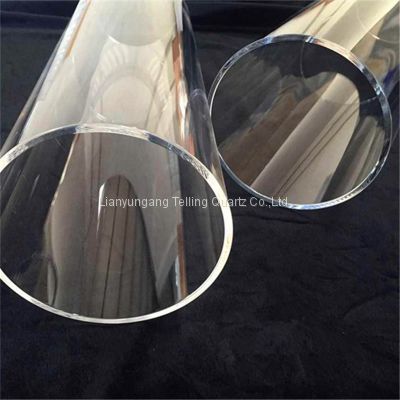 fire polishing quartz glass tube large diameter quartz tube