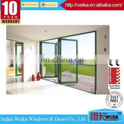 New Style Quality Upvc Accordion Folding Door Soundproof Double Glazed Doors photo-3
