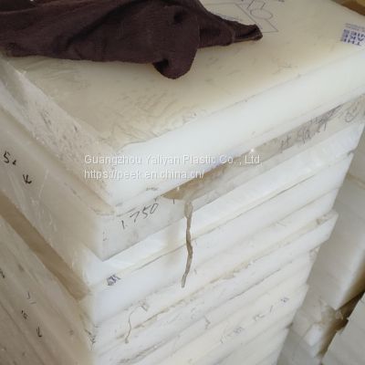 Engineering plastic Natural white PVDF plastic sheet For Industry