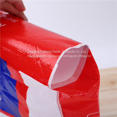 China dry-mixed masonry mortar packing bag 25kg 50kg used pp woven bag for cement