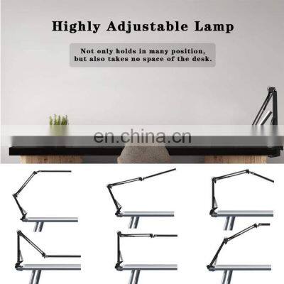 Wholesale 3 Colors 10 Levels Brightness Flexible Long Arm Night Reading Study Table Touch Control USB Lamp Light LED Desk Lamp