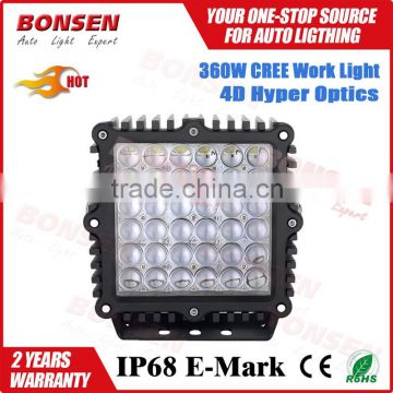 2016 New LED driving light,truck driving light 360W Super Brightness, High Lumens,CE ROHS IP68 listed