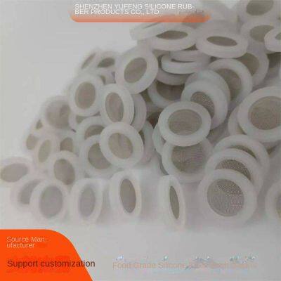 silicone packet, 304 filter screen, filter mesh pad, 4-point, 4-point filter screen, silicone pad, flat filter screen, hose gasket, yf230612, free sample available, customizable mold opening