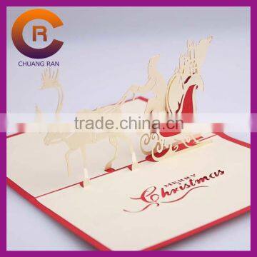 Wholesale High Quality Handmade Customizable Paper Crafts Christmas Greeting Card photo-4