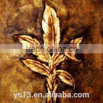 home decor contemporary oil paintings with gold foil