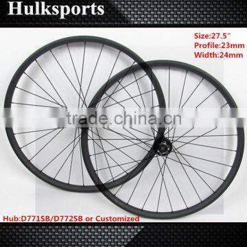 Wheel carbon bicycle cheap carbon mtb wheels 27.5" 24mm telaio mtb mountain bike carbon disc wheel