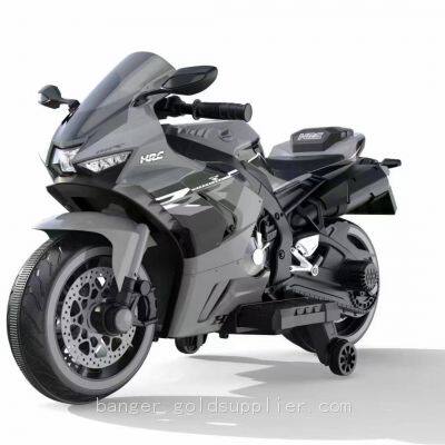Children's electric motorcycle kids toy car ride on the baby tricycle