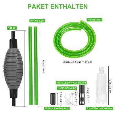 Boxtech Fish Tank Water Changer Vacuum Siphon Kit, 3 in 1 Aquarium Siphon Gravel Cleaner Pump Sand Cleaner Kit for Drain and Replace Water photo-4