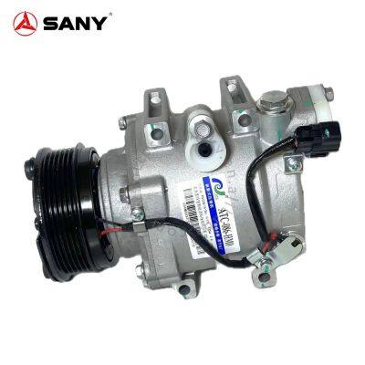 Genuine SANY Excavator AC Compressor | Air Conditioner Cooling Parts for SY75 SY215 SY365 | Original & OEM Replacement