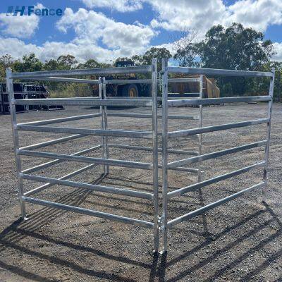 Cattle Fence Panels Sheep Yard Fence Panels Steel Corral Panels With Gate for Livestock Pasture Round Pen Farms photo-2