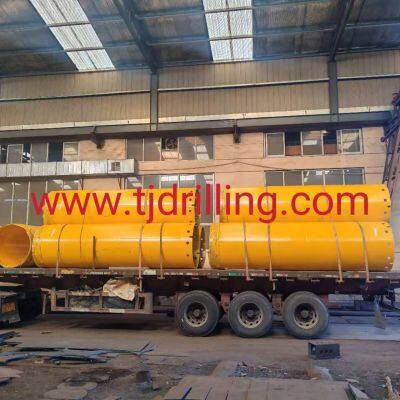 1200/1120mm Double Wall Casing Screw Joint Wall Thickness 40mm Used on Liebherr-lb28 Drill Rig for Cased Bored Pile Foundation Work